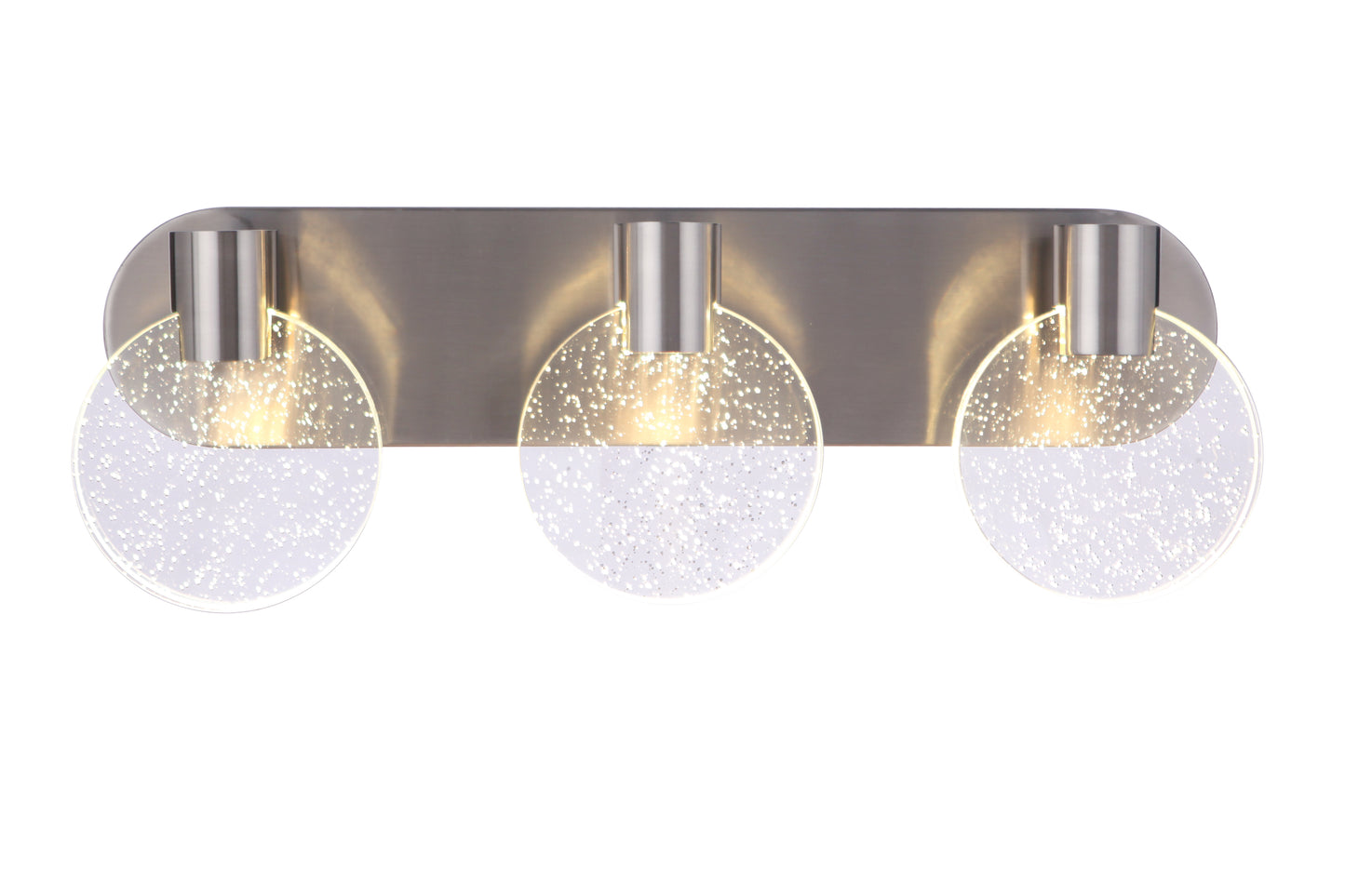 15122BNK-LED - Glisten 3 Light 22" Wide LED Vanity Light - Brushed Nickel