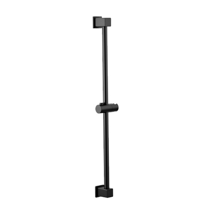 A742BL - 32" Wall Mounted Adjustable Shower Slide Bar - Matte Black