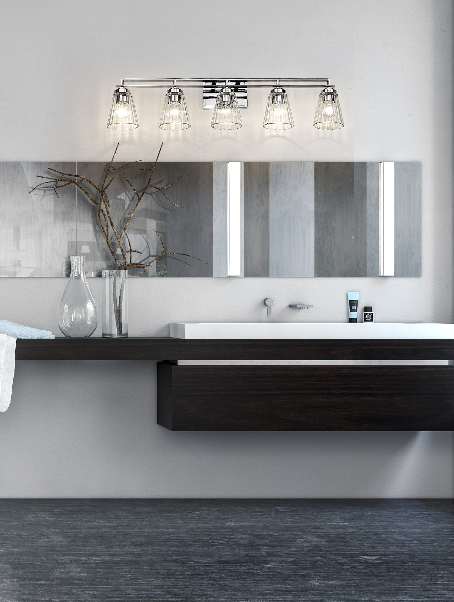 823-5V-CH - Lyna 5 Light 39" Vanity - Chrome
