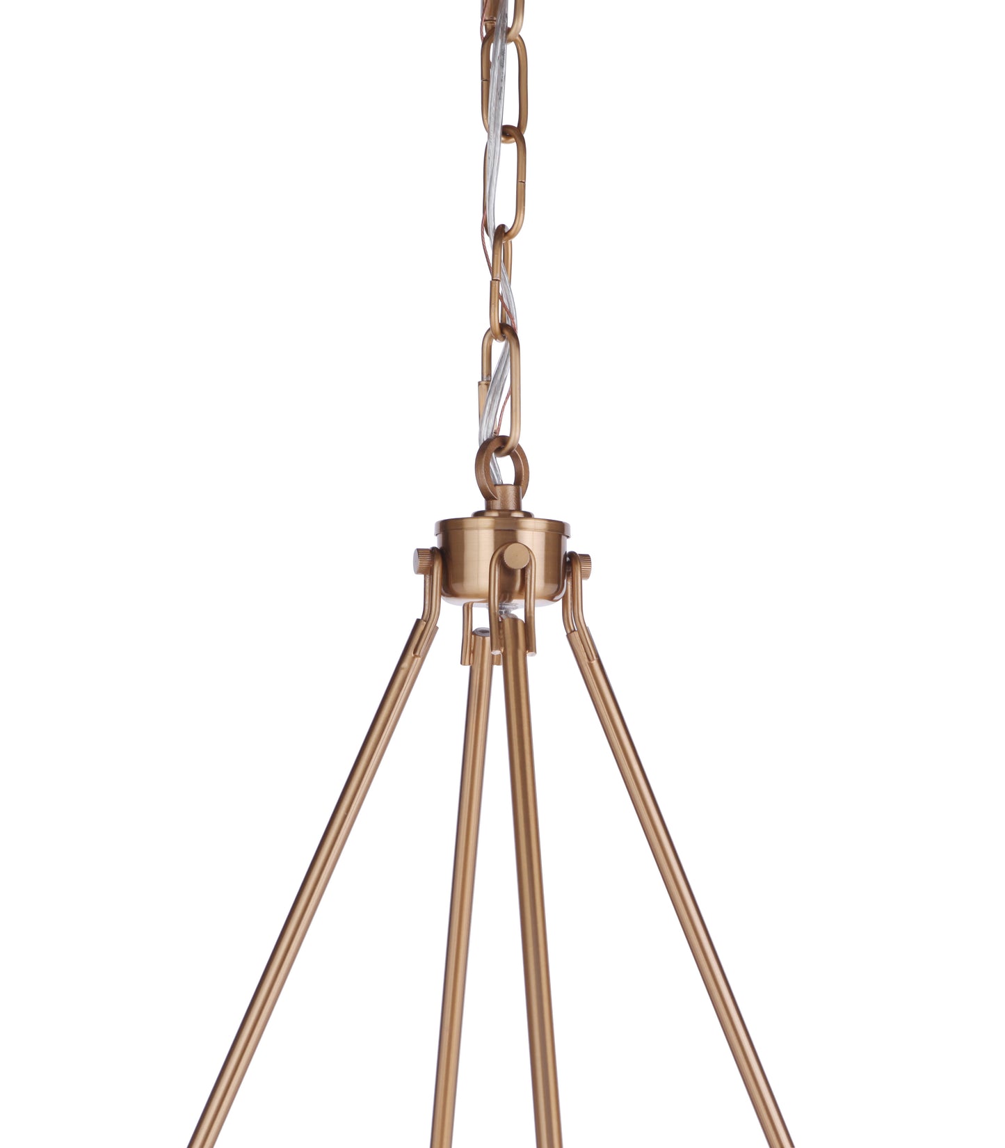 54328-SB - Larrson 8 Light 20" Wide Chandelier - Satin Brass