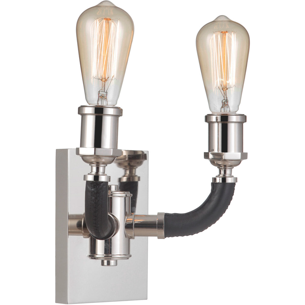 48162-PLN - Huxley 2 Light 14.4" High Wall Sconce - Polished Nickel