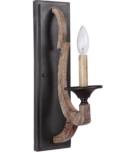 35161-WP - Winton 1 Light 16" High Wall Sconce - Weathered Pine