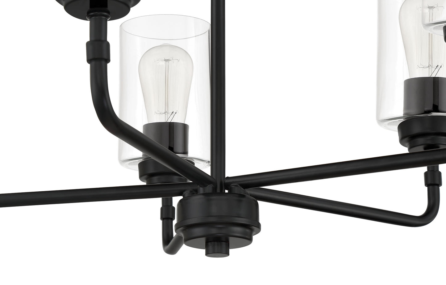 56025-FB - Stowe 5 Light 23" Wide Chandelier - Flat Black