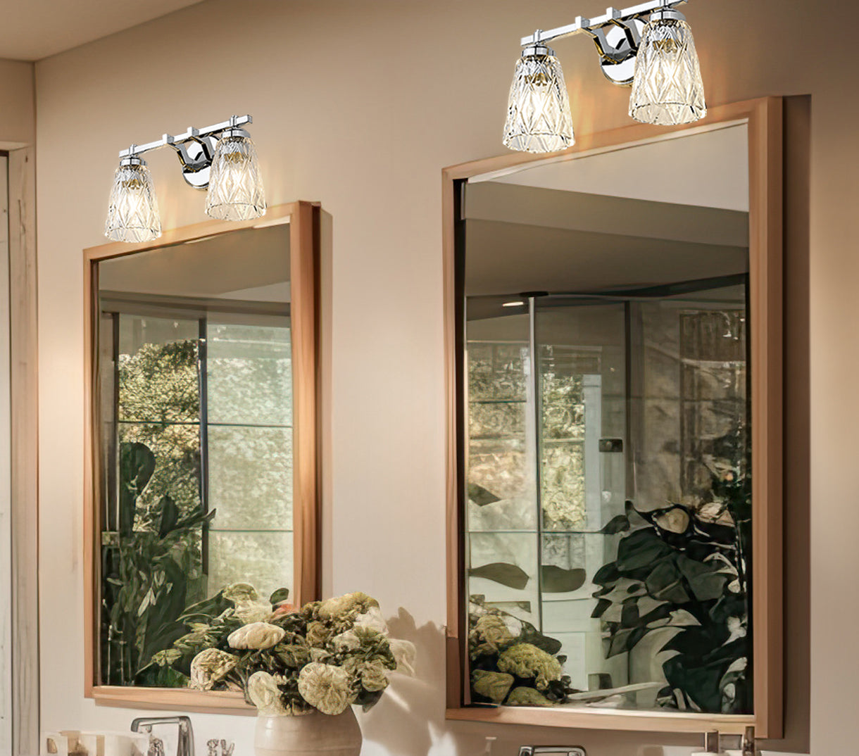 1960-2V-CH - Andree 2 Light 16" Vanity - Chrome