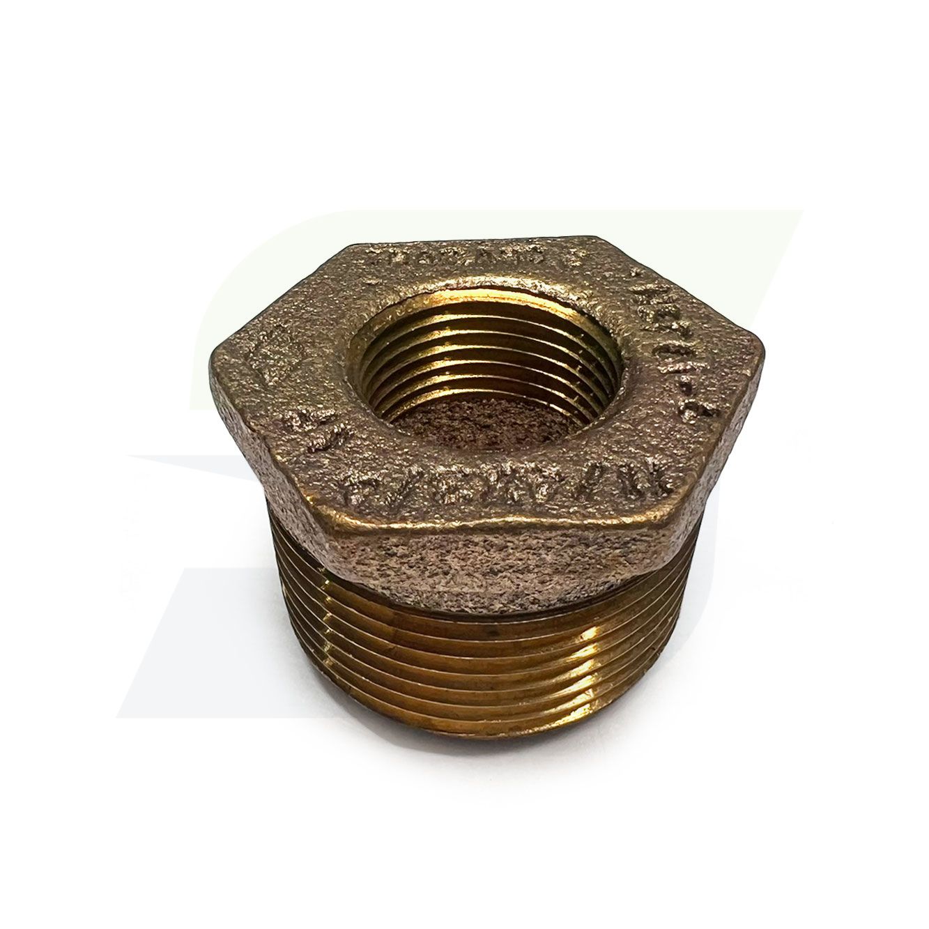 1-1/4" x 3/4" Lead Free Brass Reducing Hex Bushing