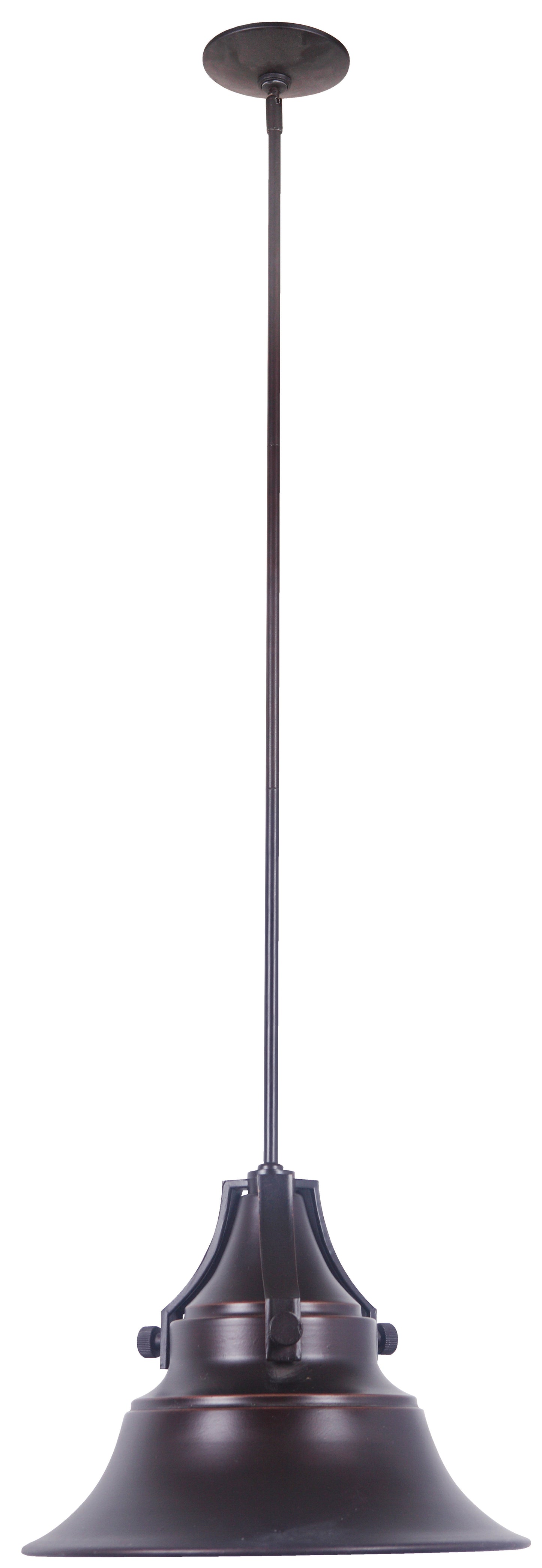 Z4421-OBG - Union 1 Light 15" Wide Outdoor Pendant - Oiled Bronze Gilded