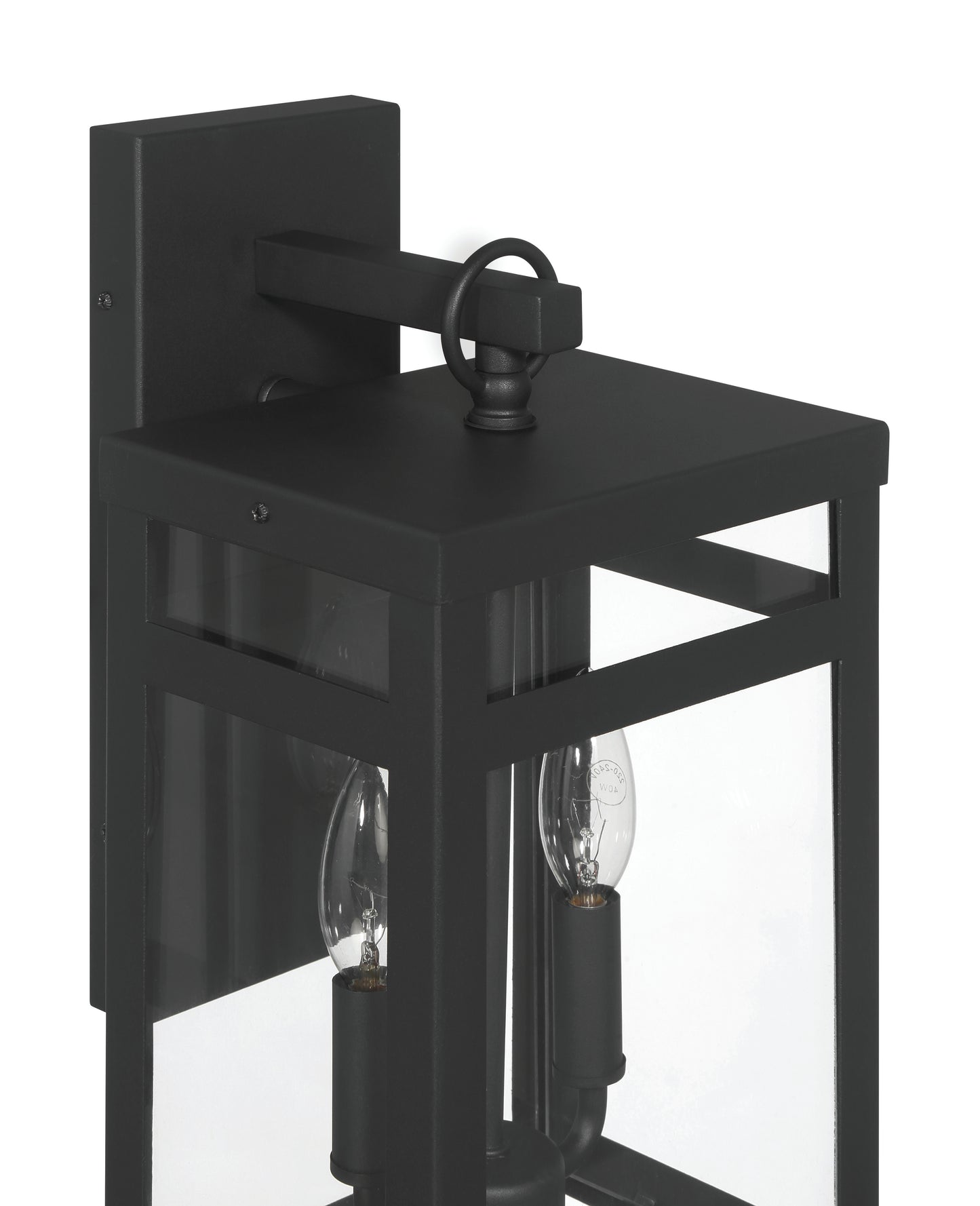 ZA7904-TB - O'Neal 2 Light 15" High Outdoor Wall Lantern - Textured Black