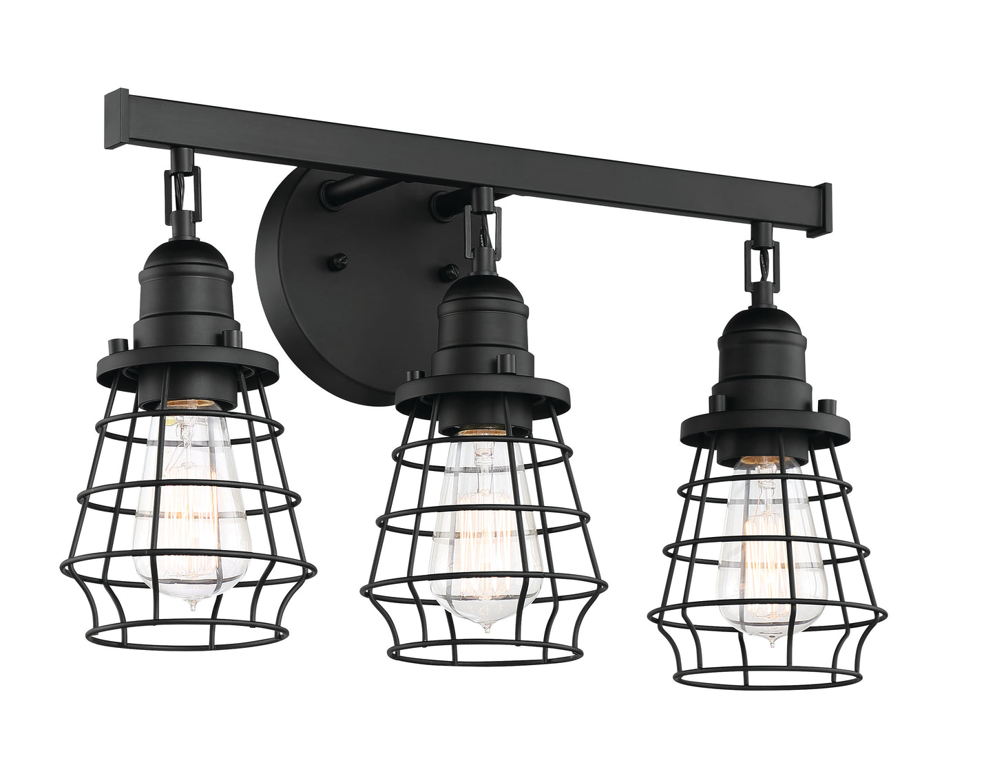 50603-FB - Thatcher 3 Light 19" Wide Vanity Light - Flat Black