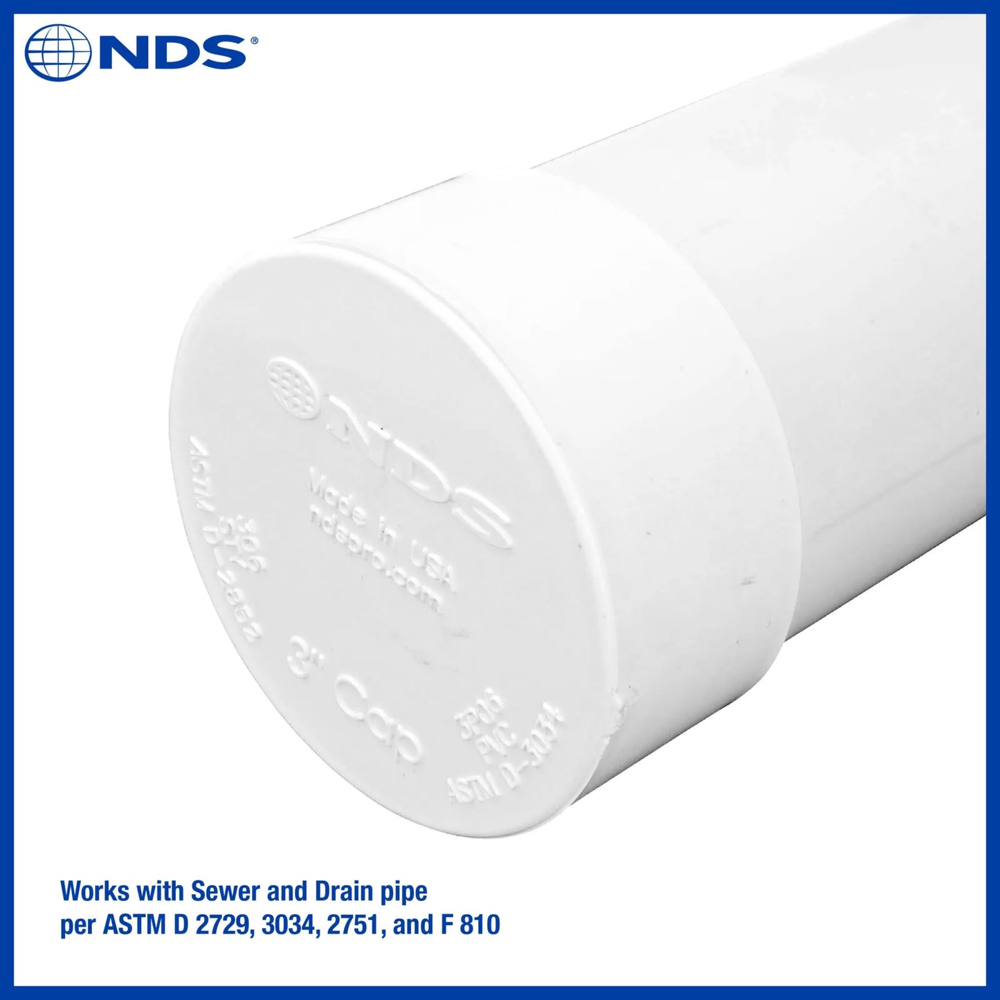 4PO6 - 4" PVC Sewage & Drainage Cap