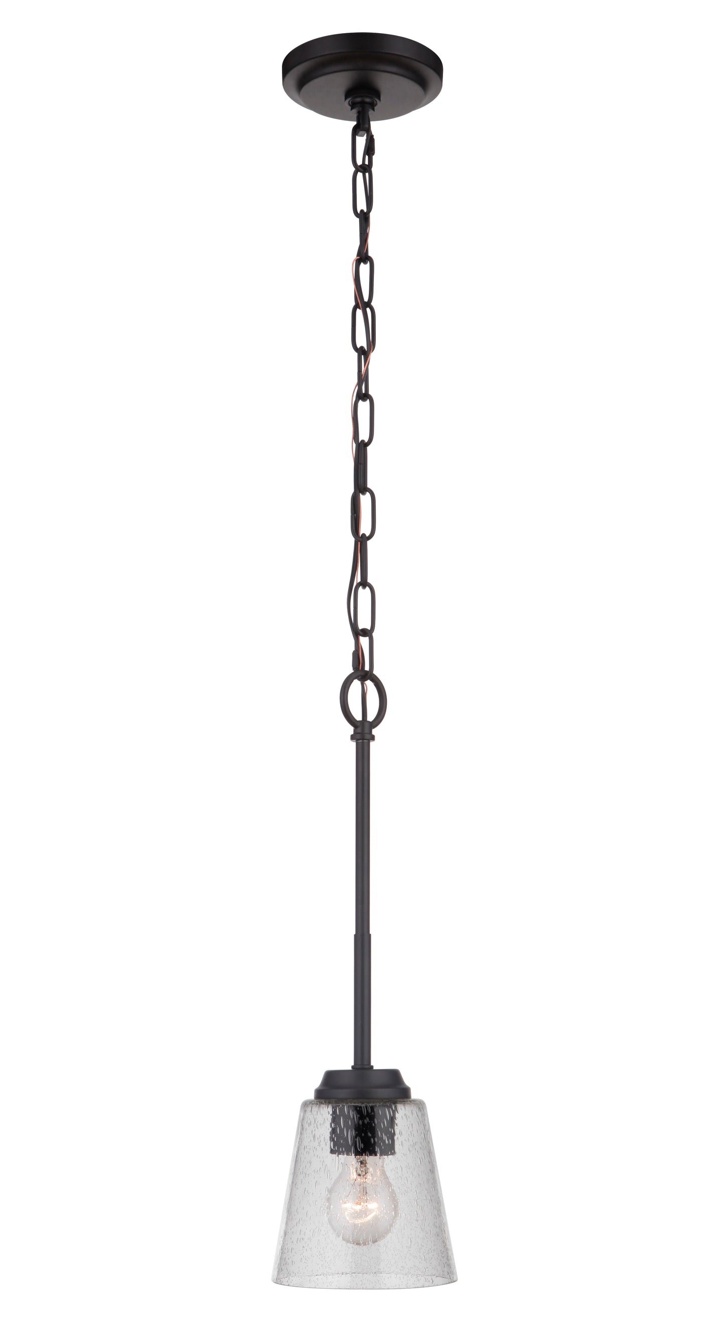 50291-FB - Tyler 1 Light 5.5" Wide Mini Pendant - Flat Black