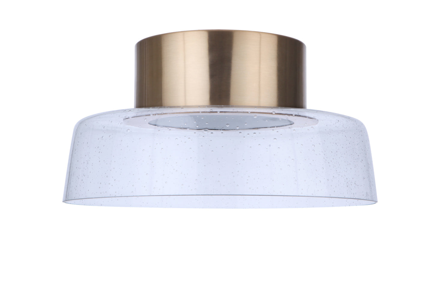 55180-SB-LED - Centric 1 Light 10.5" Wide Flush Mount - Satin Brass
