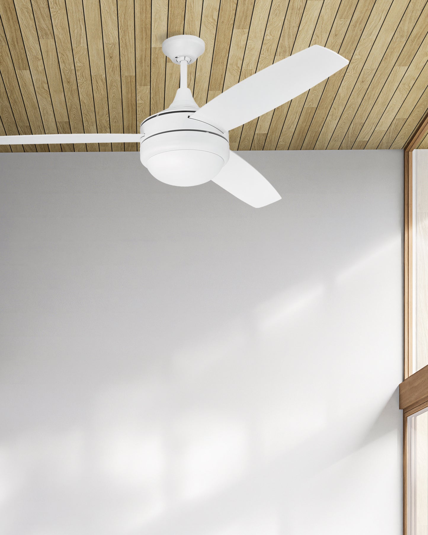 PHZ52W3 - Phaze II 3-Blade 52" 3 Blade Ceiling Fan with Light Kit - White