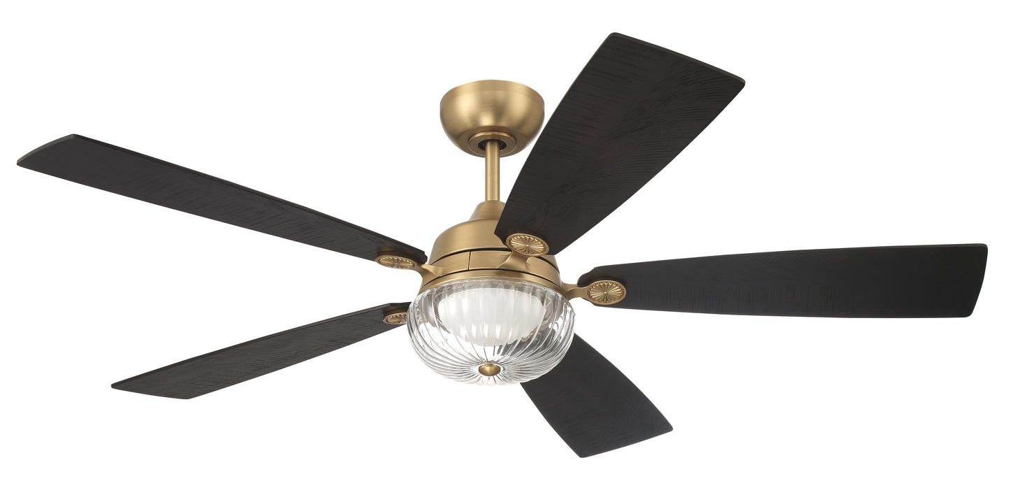 CHS52SB5-NWF - Chandler 52" Indoor Ceiling Fan no Wifi 52" 5 Blade Ceiling Fan with Light Kit - Satin Brass