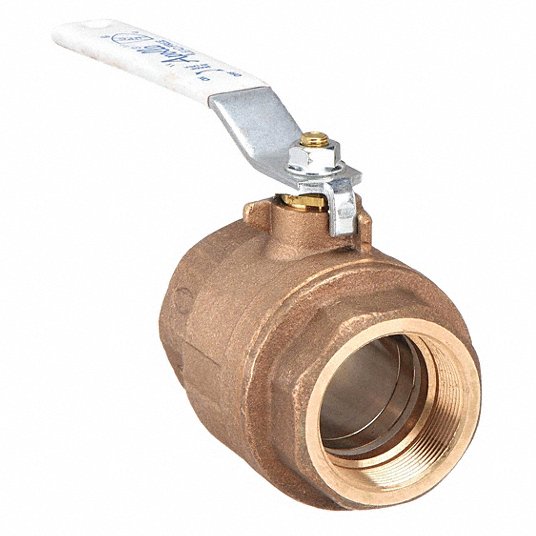 77CLF-A - 2 Piece Full Port Bronze Ball Valve, Lead-Free, NPT x NPT