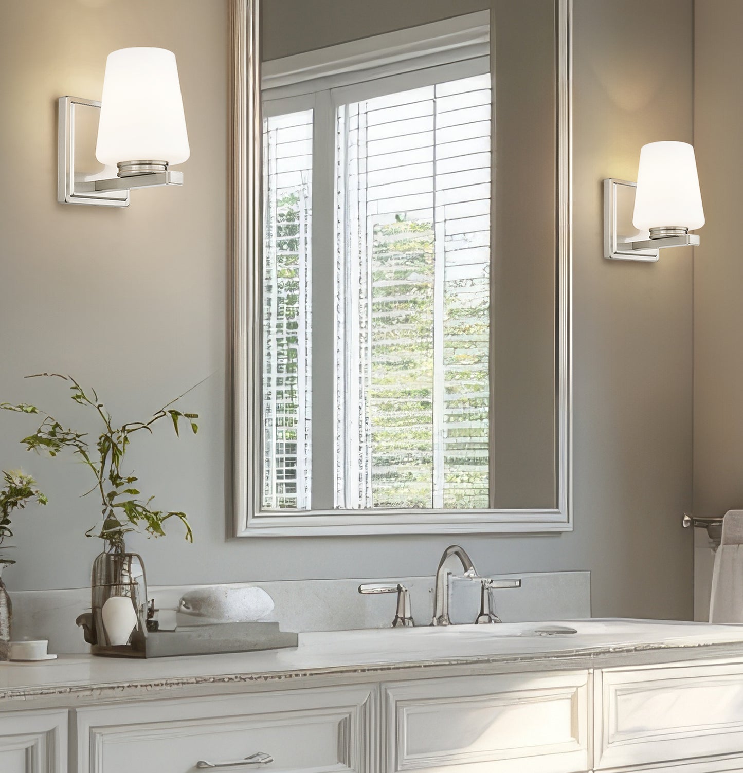 7703-1S-BN - Nextra 1 Light Wall 8" Sconce - Brushed Nickel
