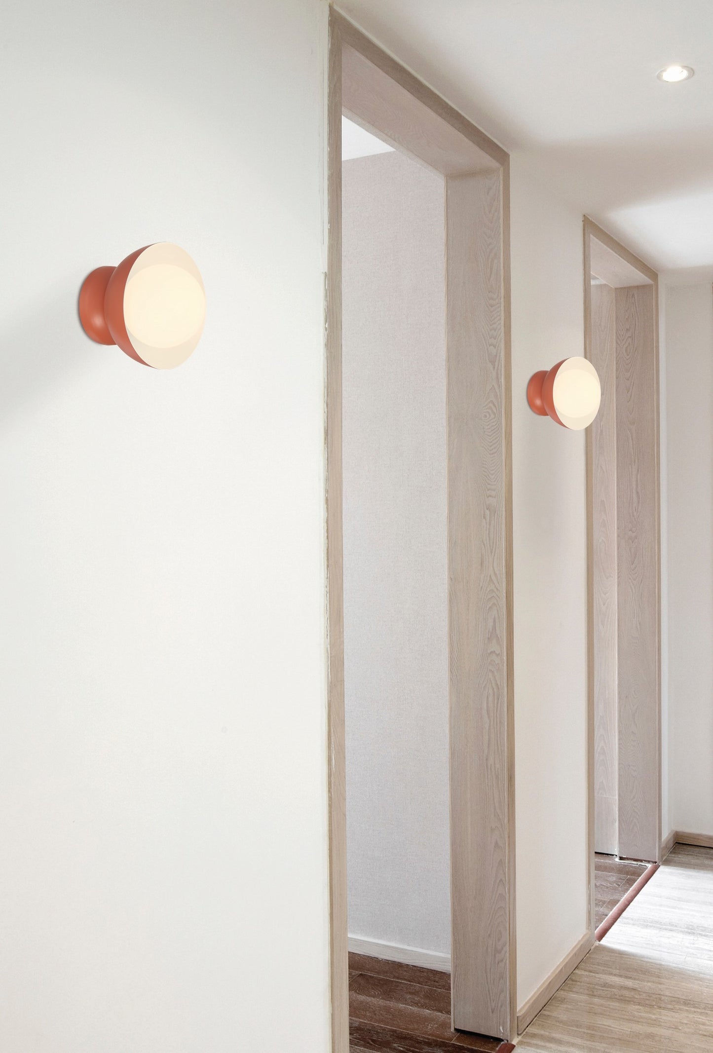 59161-BCY - Ventura Dome 1 Light 7.63" High Wall Sconce - Baked Clay