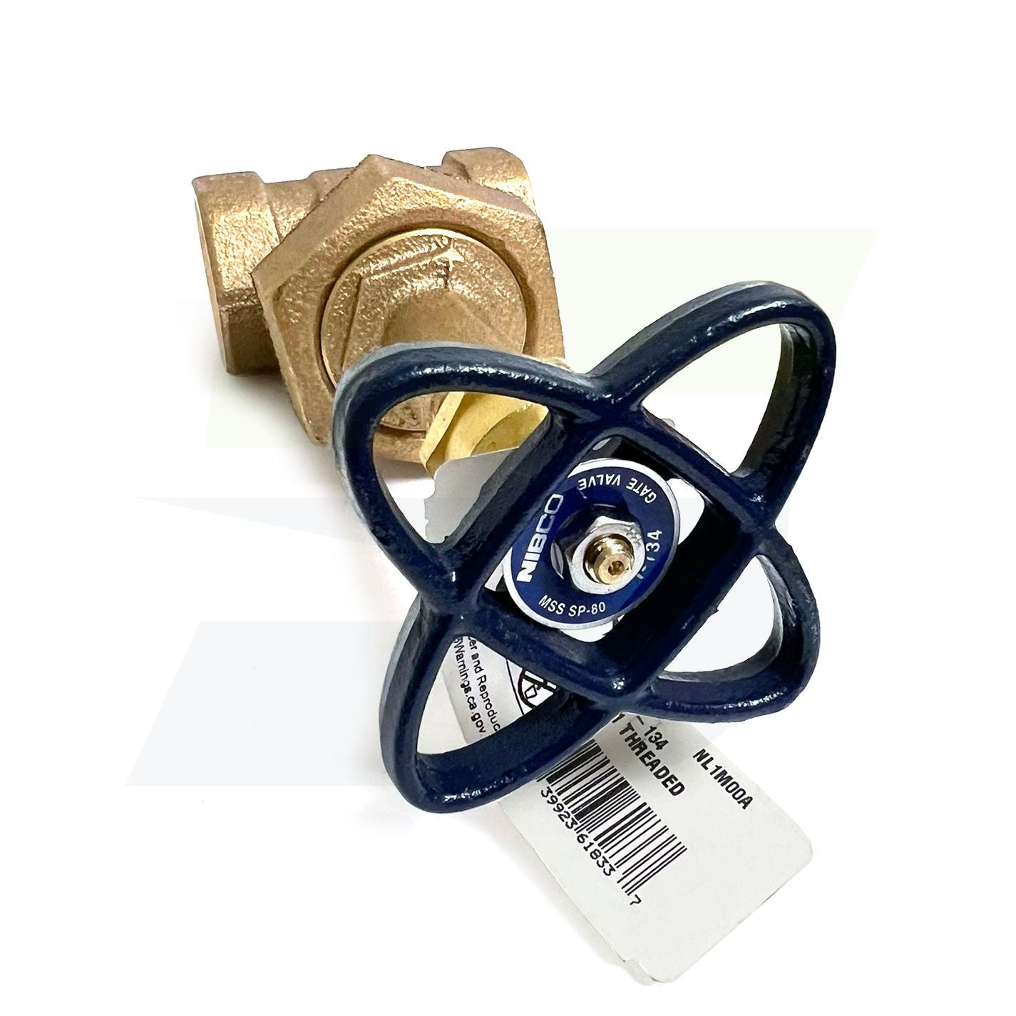 NL1M00A - T134 1" Threaded 150# Rising Stem Gate Valve - Bronze