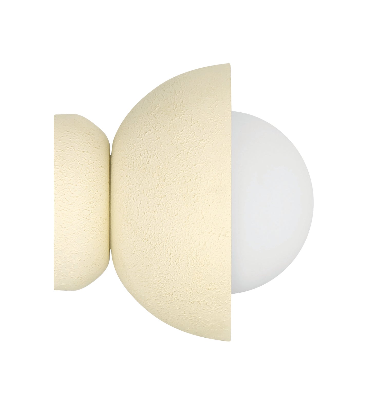 59161-CW - Ventura Dome 1 Light 7.63" High Wall Sconce - Cottage White