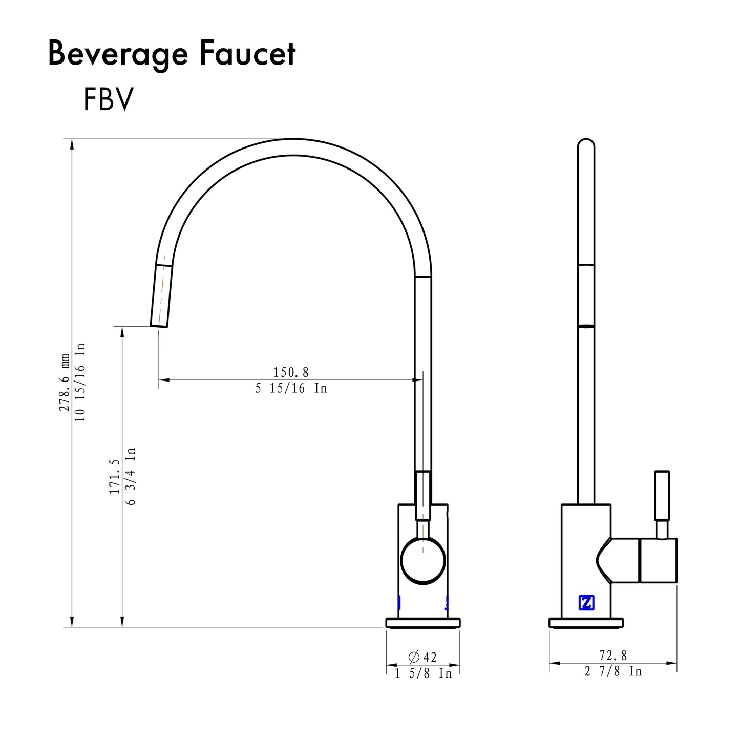 FBV-MB - Drink Faucet in Matte Black