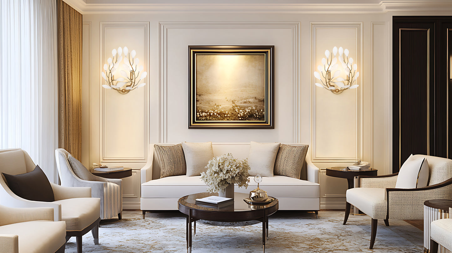 353-2S-MGLD - Claudine 2 Light Wall 14" Sconce - Modern Gold