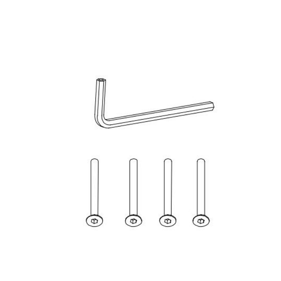 THP3233 - Screw with Wrench Set for Concealed Urinal and Toilet Flush valve