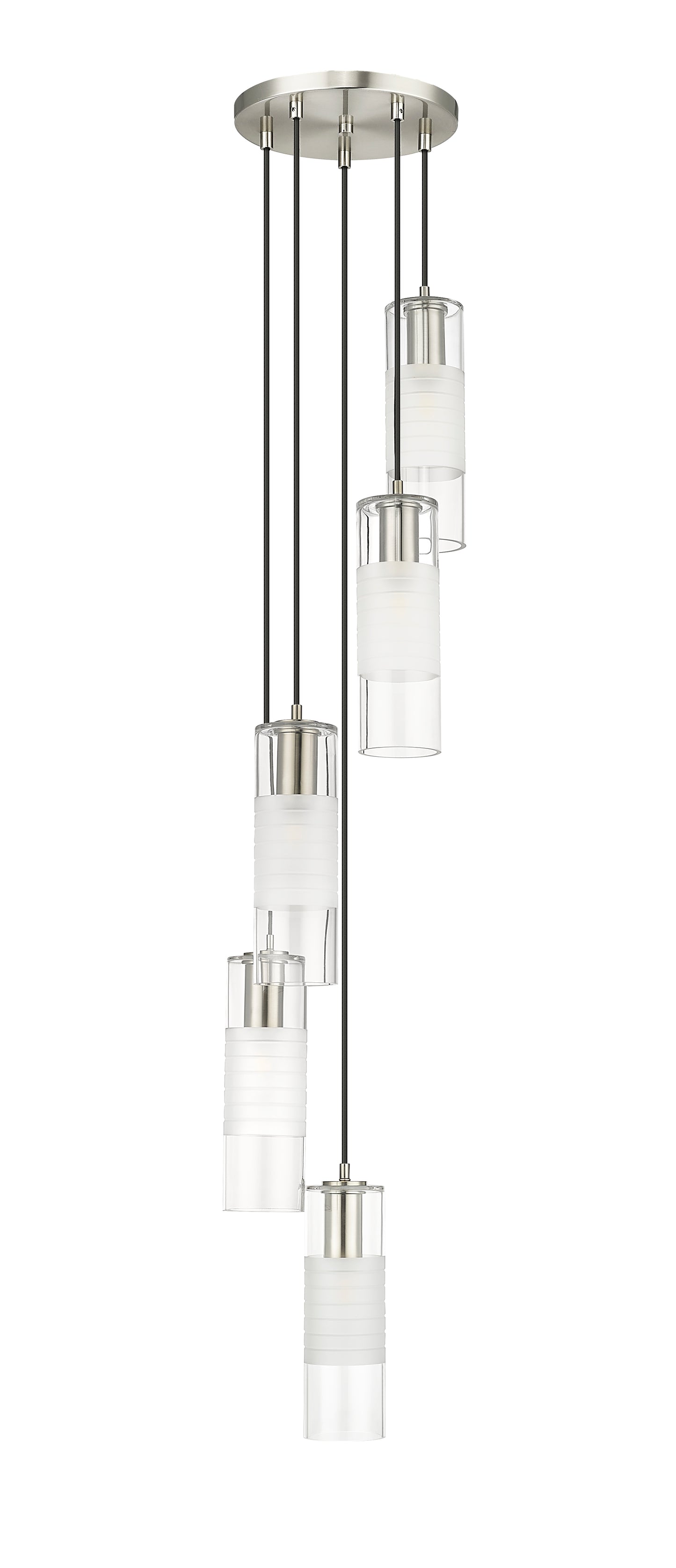824P-5R-BN - Alton 5 Light 12" Chandelier - Brushed Nickel