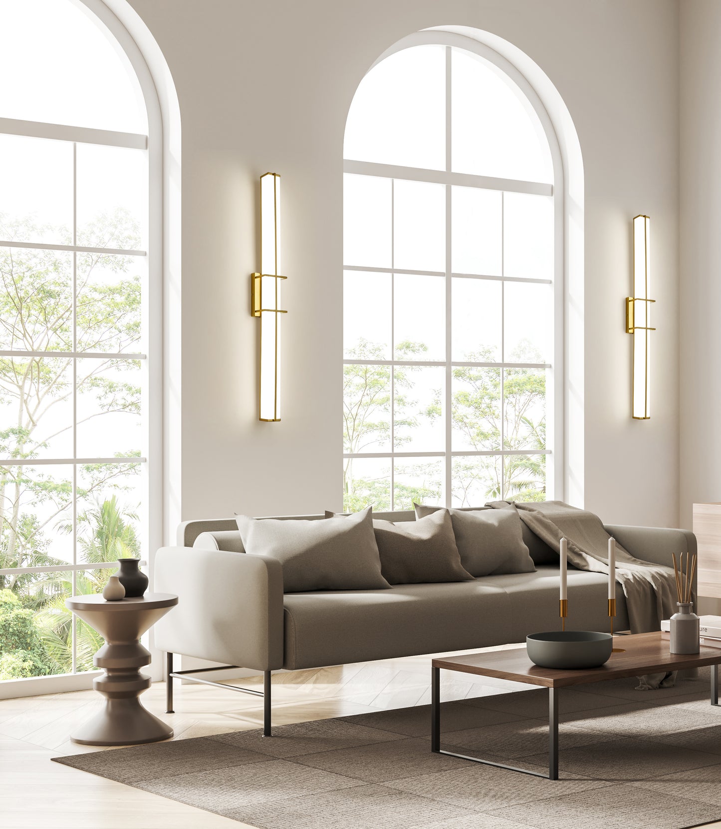 1011-40W-MGLD-LED - Harrison 1 Light 40" Vanity - Modern Gold