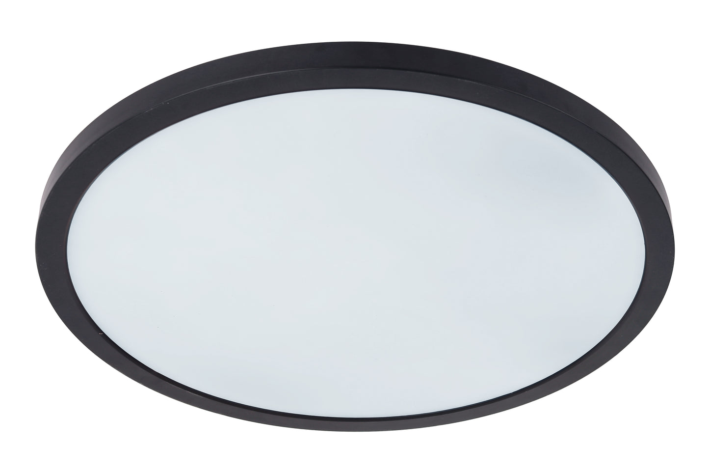 X9415-FB-LED-5CCT - Slim Line II 1 Light 15" Wide Flush Mount - Flat Black