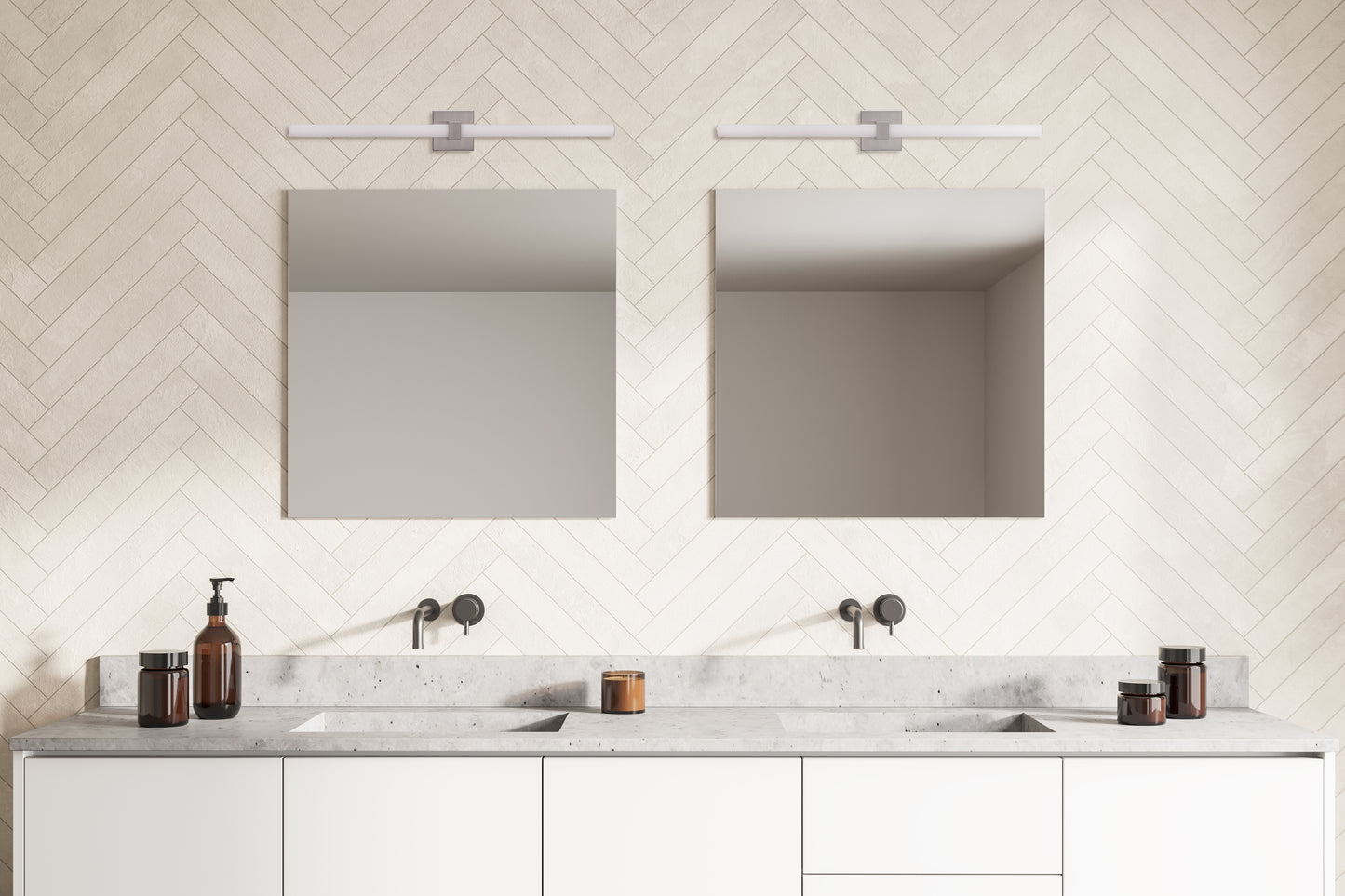 20336BNK-LED - Linear 36" Wide LED Vanity Light - Brushed Nickel