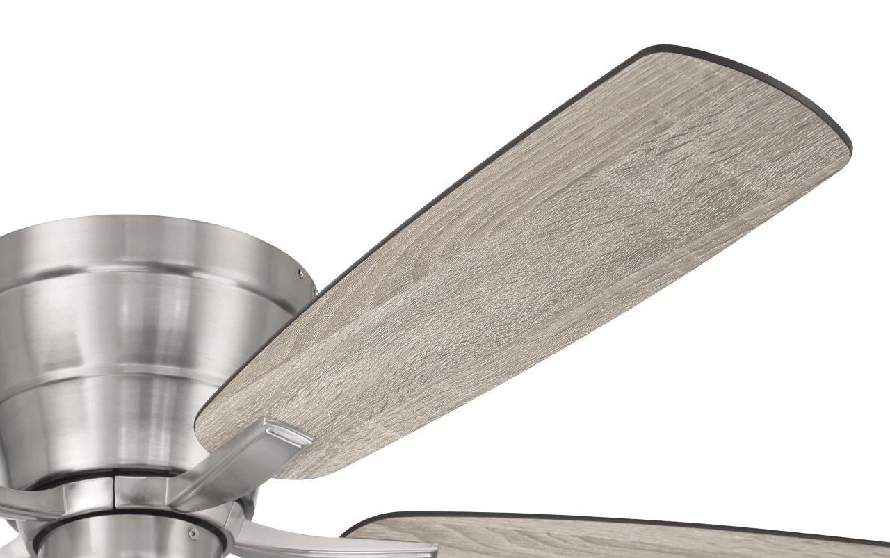 WHL52BNK5C1 - Wheeler 52 2-Light Bowl 52" 5 Blade Ceiling Fan with Light Kit - Brushed Nickel