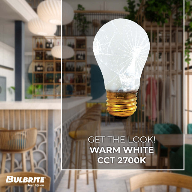 108040 - Shatter Resistant A15 Incandescent Light Bulb - 40 Watt - 12 Pack
