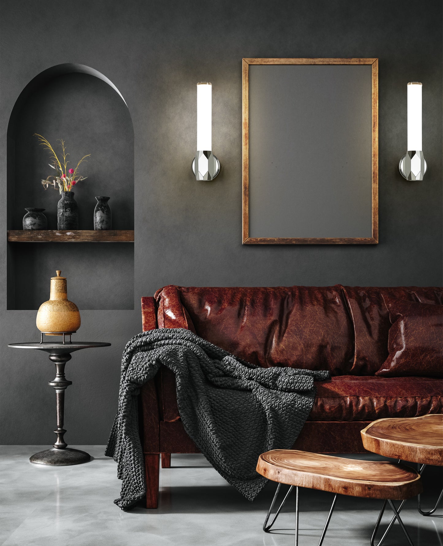 1010-1S-CH-LED - Cooper 1 Light Wall 16" Sconce - Chrome