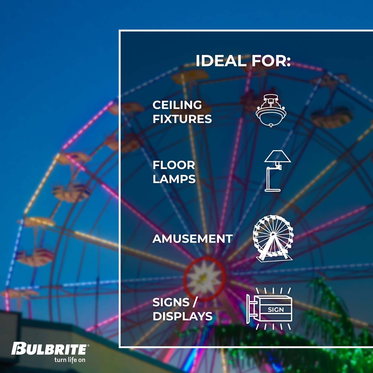 776684 - Filaments S14 Sign LED Light Bulb - 0.7 Watt - 2400K - 6 Pack