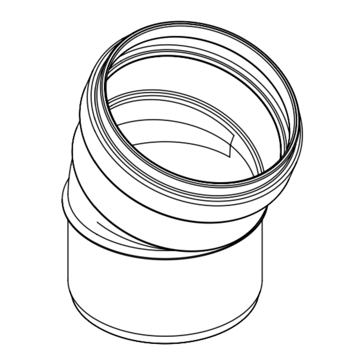 street by gasketed street 22.5 degree bend sewer fitting