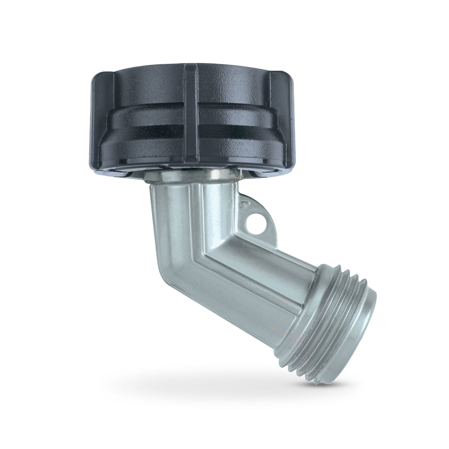 801604-1001 - Metal Single Goose-Neck Garden Hose Connector