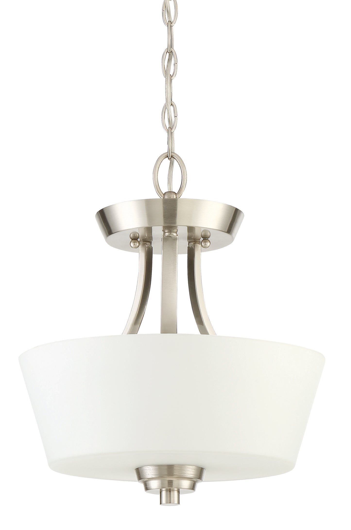 41952-BNK - Grace 2 Light 13" Wide Semi Flush Mount - Brushed Nickel