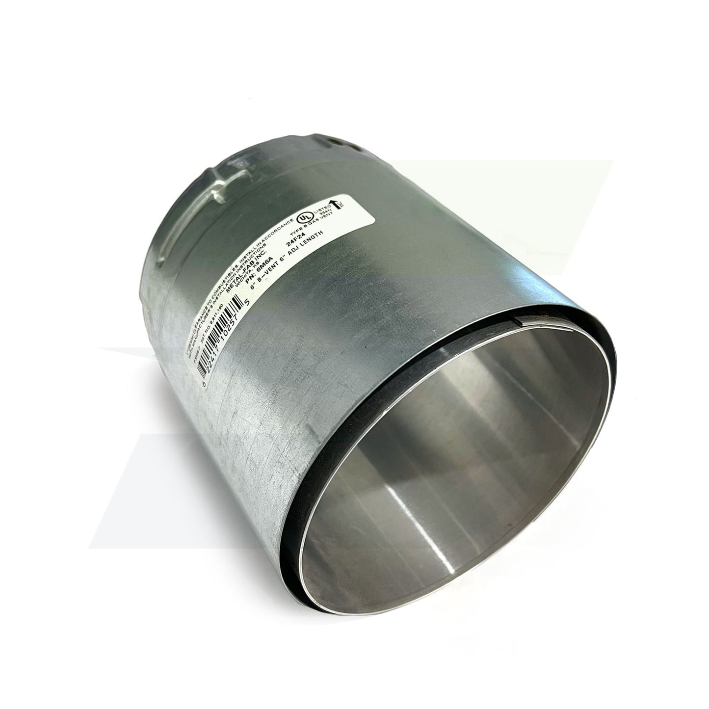 6M6A - 6" x 6" Adjustable Type B Gas Vent Male Adapter