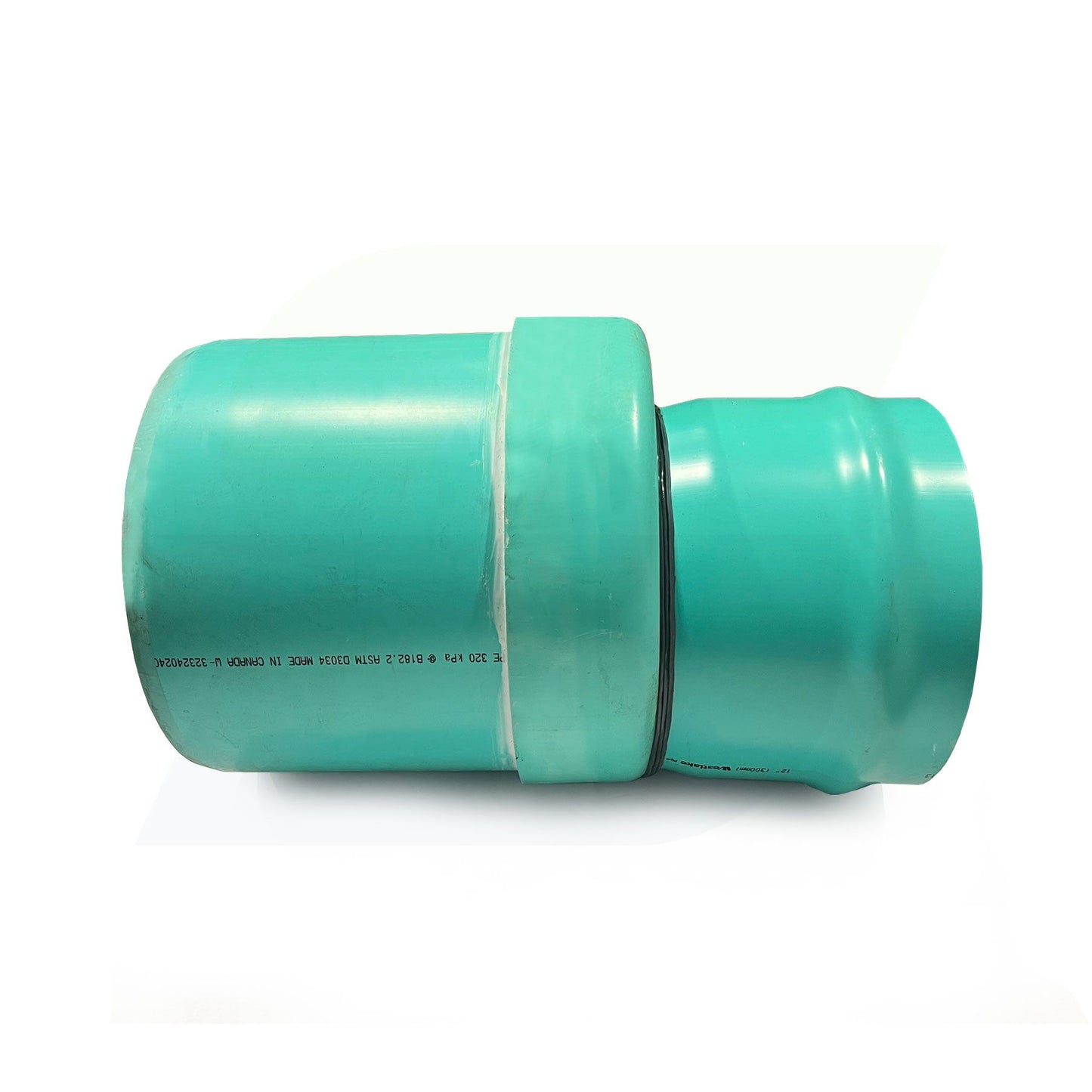 L13015-12 - 15" x 12" SxG Eccentric Increaser Bushing - Gasketed SDR 35 PVC Sewer Fitting