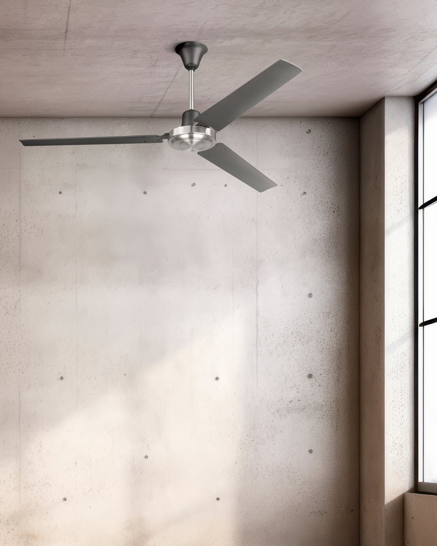 UT56TBNK3MR - Utility 56" 3 Blade Ceiling Fan - Titanium / Brushed Polished Nickel