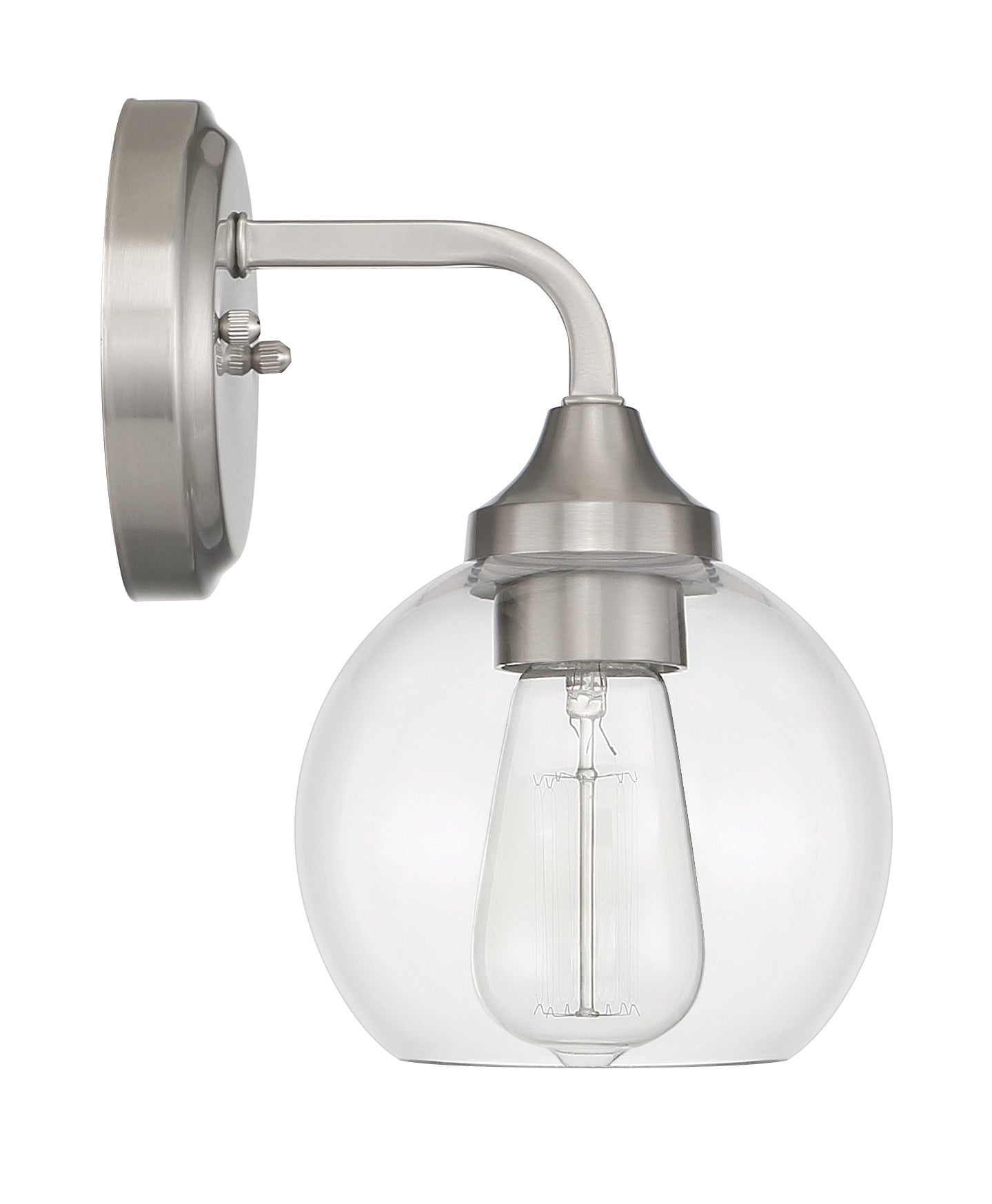 56201-BNK - Glenda 1 Light 9.75" High Wall Sconce - Brushed Nickel