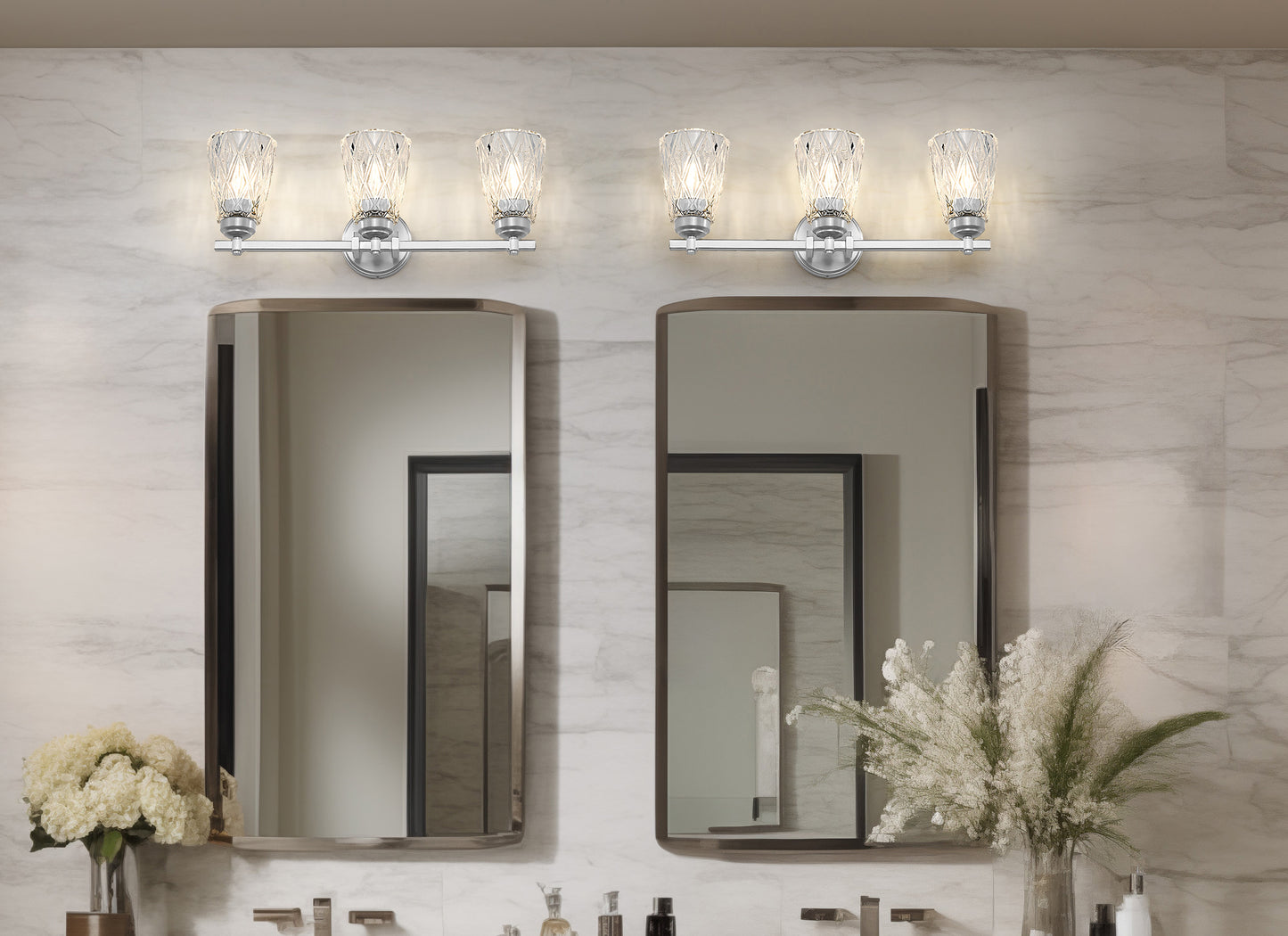 1960-3V-BN - Andree 3 Light 24" Vanity - Brushed Nickel