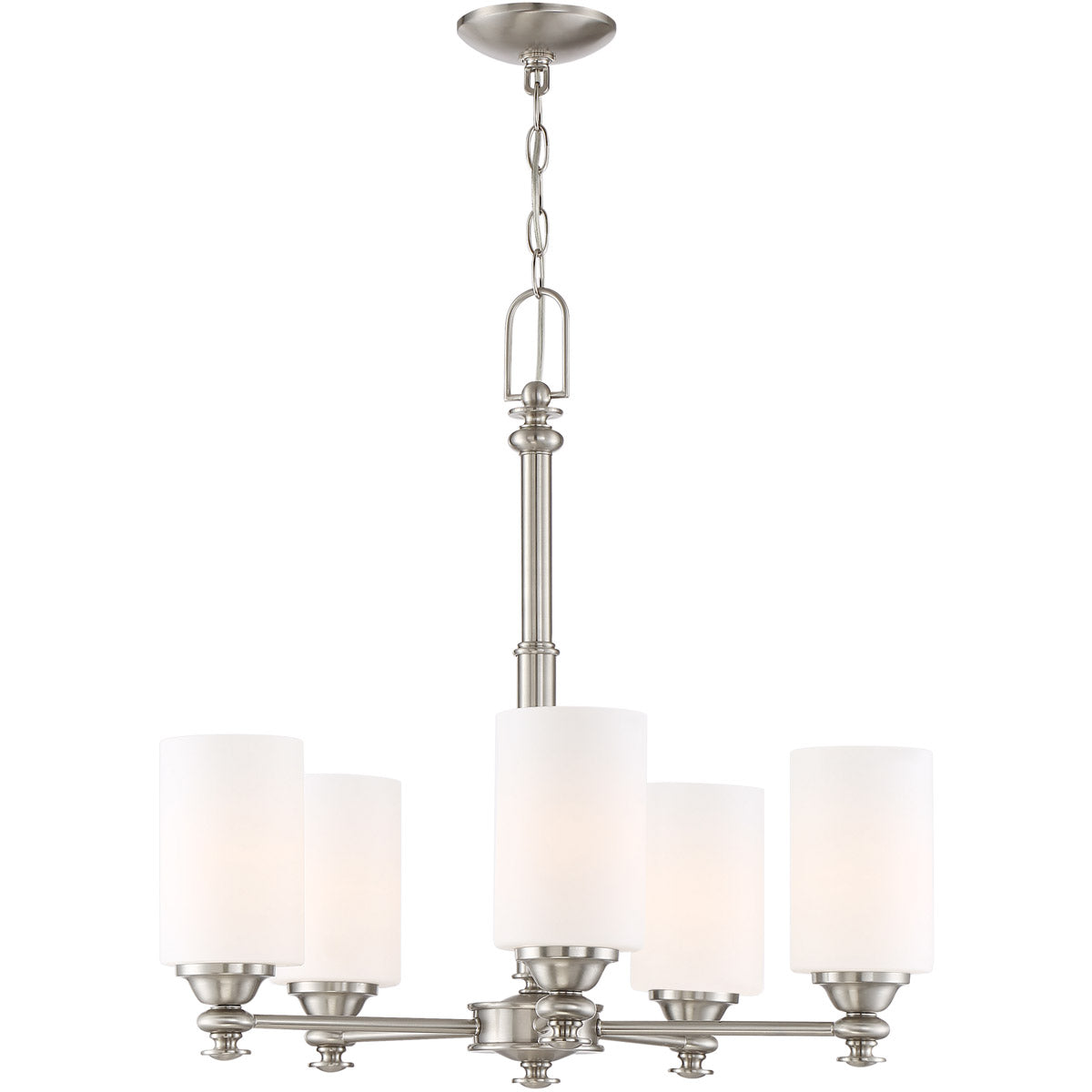 49825-BNK - Dardyn 5 Light 25" Wide Chandelier - Brushed Nickel
