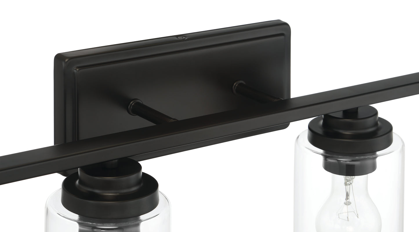 20435FB4 - Clark 4 Light 35" Wide Vanity Light - Flat Black