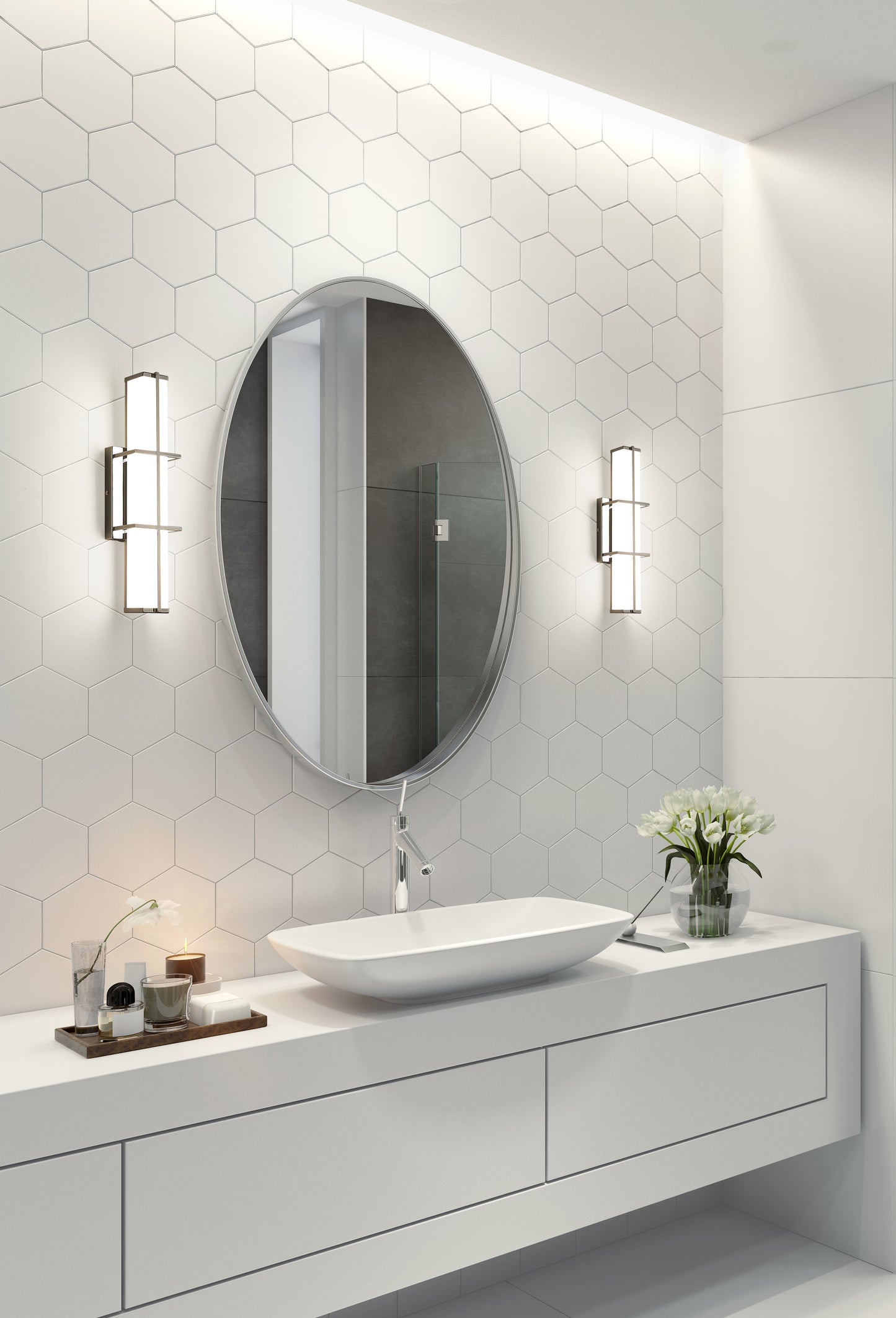 1011-18W-CH-LED - Harrison 1 Light 18" Vanity - Chrome