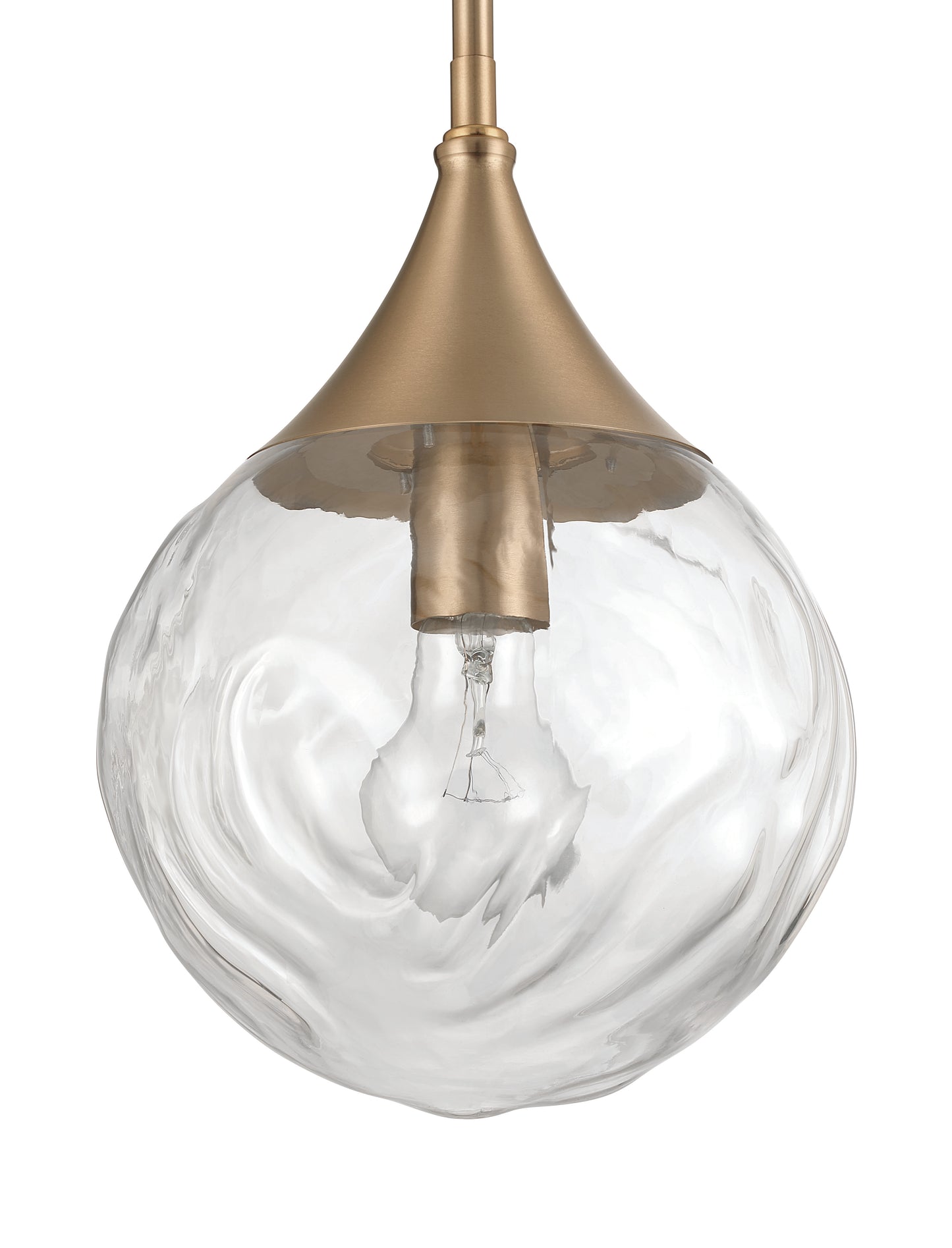 61291-CPZ - Reflection 1 Light 8" Wide Mini Pendant - Premium Bronze