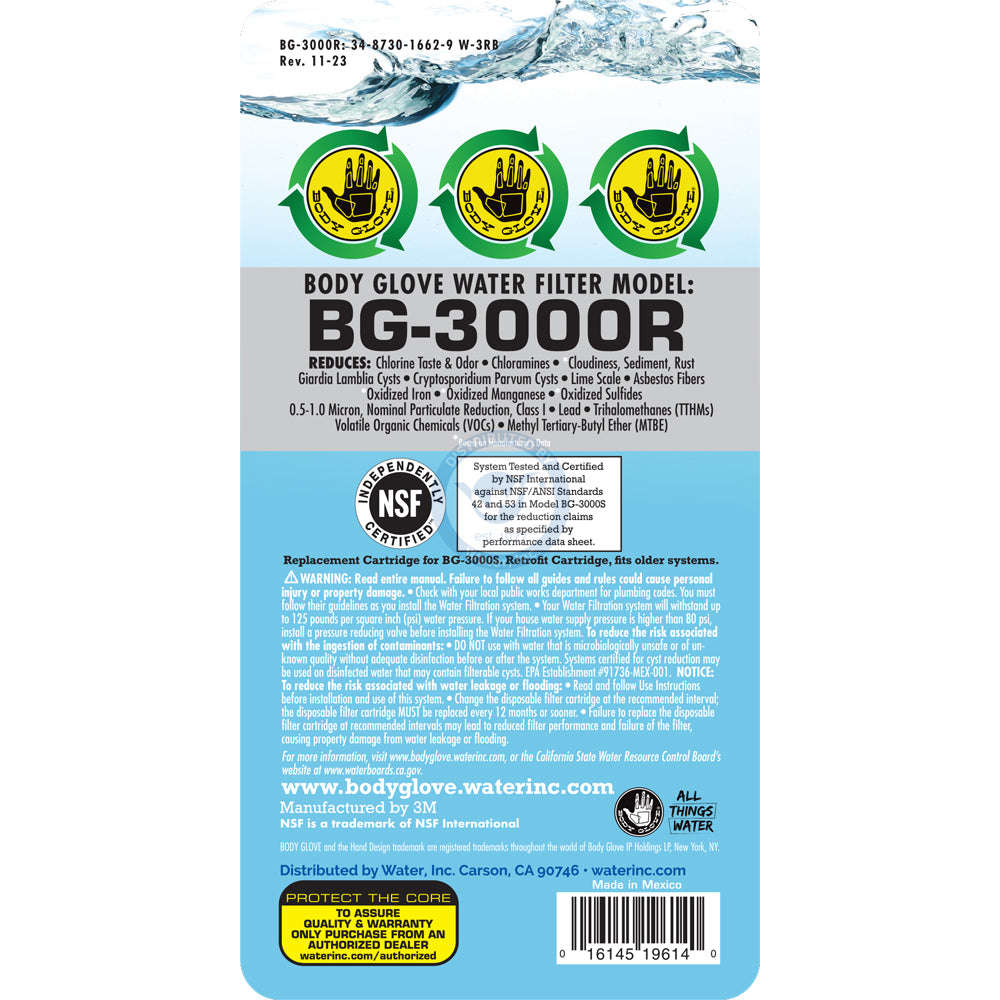 BG-3000R - Level 2 Upgrade Replacement Filter Cartridge