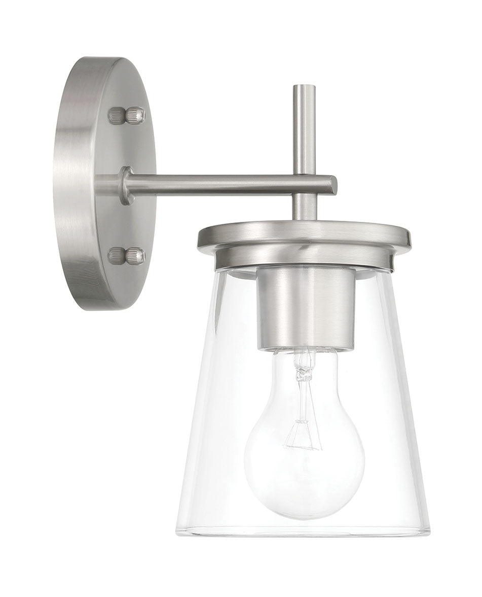 60401-BNK - Connell 1 Light 9.38" High Wall Sconce - Brushed Nickel
