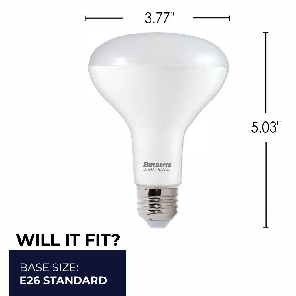 772859 - Dimmable Frost BR30 LED Light Bulb - 11 Watt - 3000K - 4 Pack
