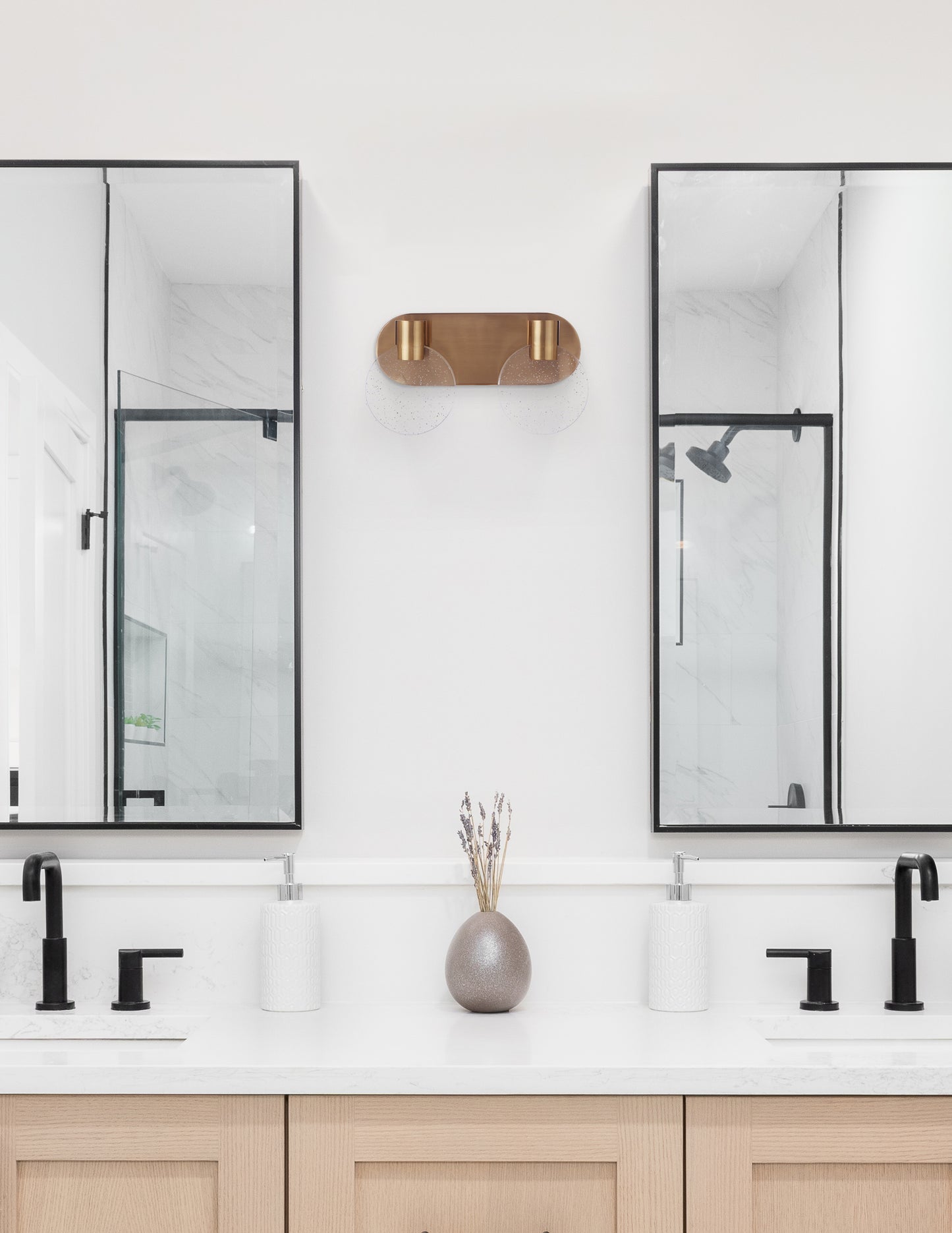 15114SB-LED - Glisten 2 Light 13.5" Wide LED Vanity Light - Satin Brass