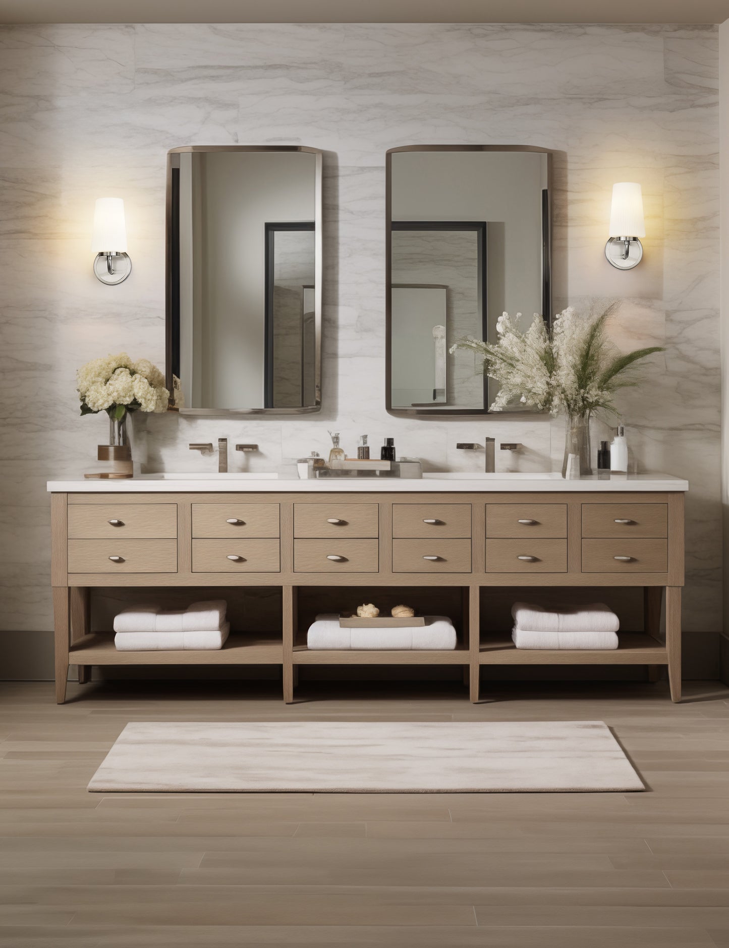 7005-1S-BN - Montford 1 Light Wall 10" Sconce - Brushed Nickel